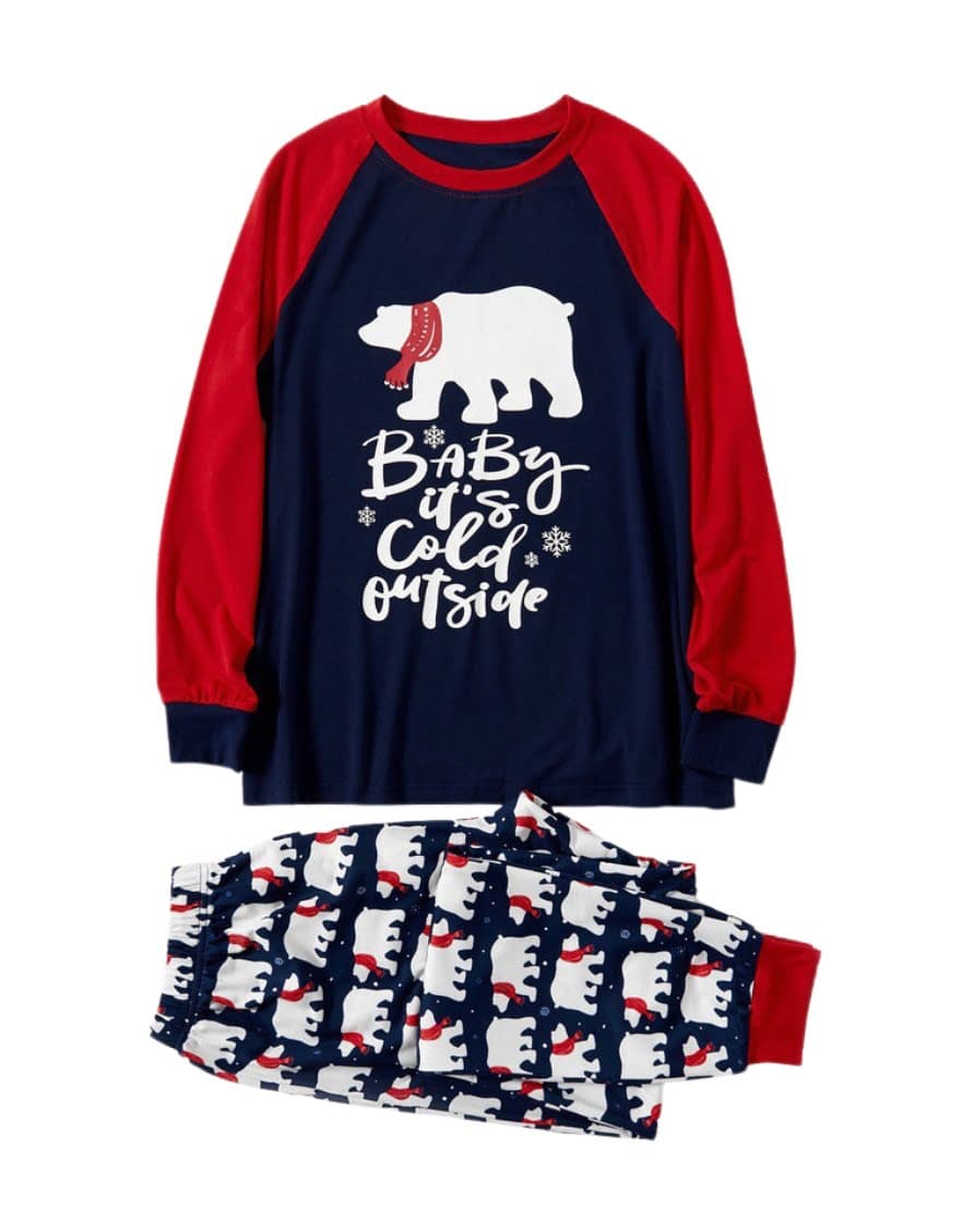 Polar Bear Christmas pyjamas well covered