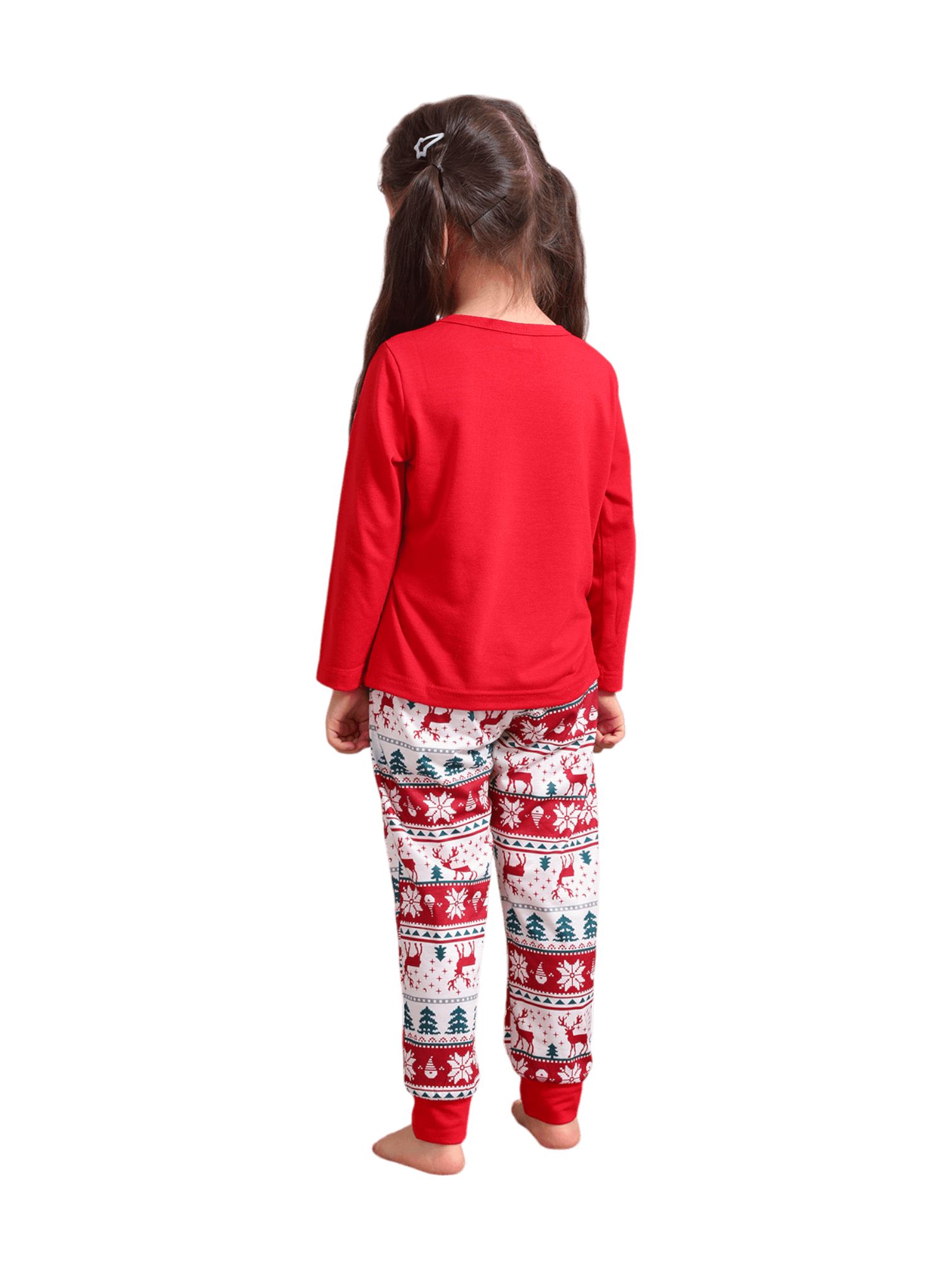 Merry Christmas print in Grinchmas style red pyjama