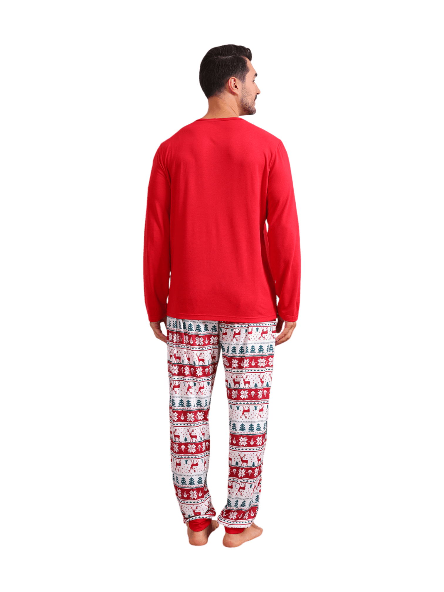 Merry Christmas print in Grinchmas style red pyjama