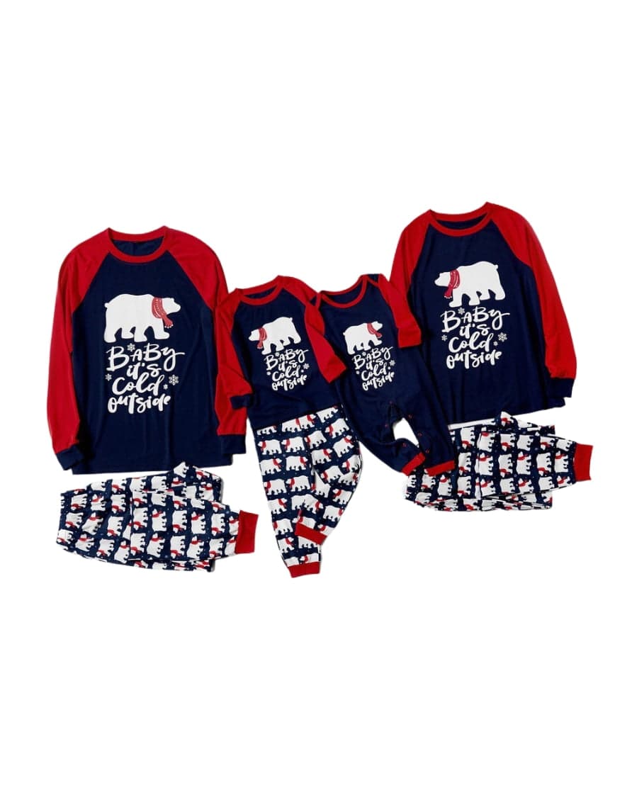 Polar Bear Christmas pyjamas well covered