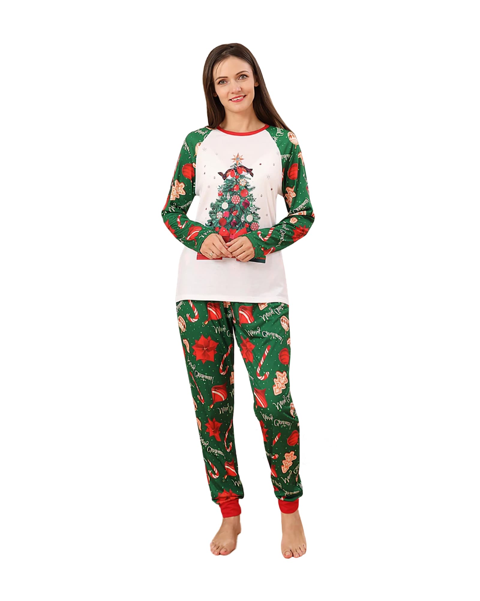 Family Christmas pajamas The tree full of gifts